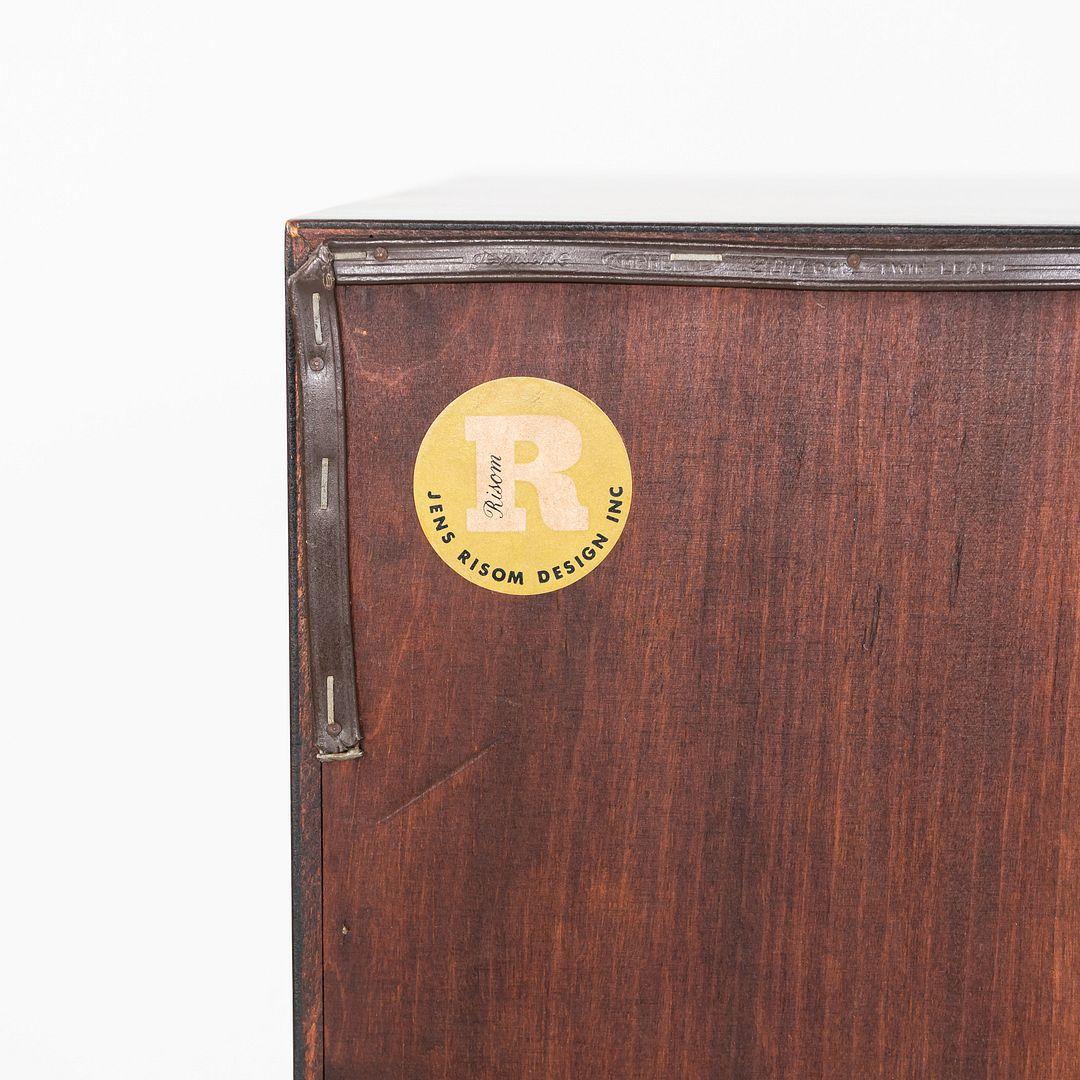 Steel 1960s Jens Risom Design Stereo Entertainment Cabinet Unit in Walnut For Sale