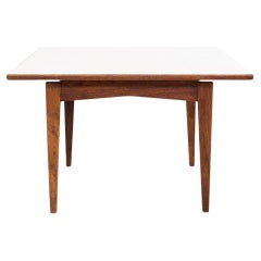 1960s Jens Risom Design Walnut and Laminate Side / End Table 32"