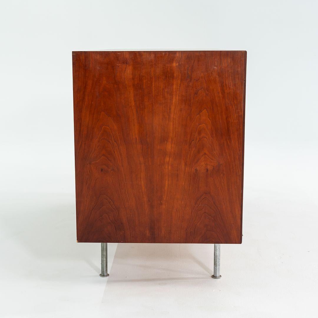 1960s Jens Risom Designs Large 3-Drawer Cabinet / Credenza American Black Walnut For Sale 3
