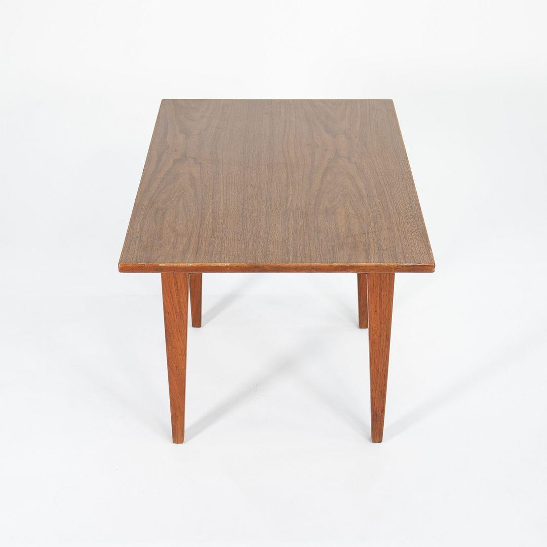 1960s Jens Risom Walnut Side Table with Faux Walnut Laminate Top For Sale 4