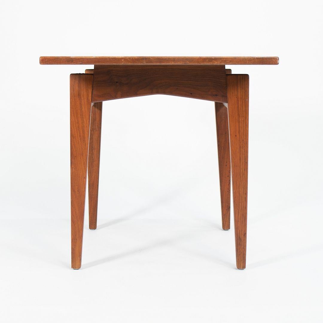 1960s Jens Risom Walnut Side Table with Faux Walnut Laminate Top For Sale 5