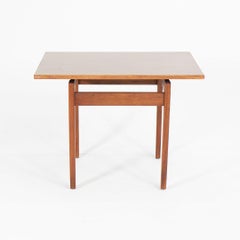 1960s Jens Risom Walnut Side Table with Faux Walnut Laminate Top