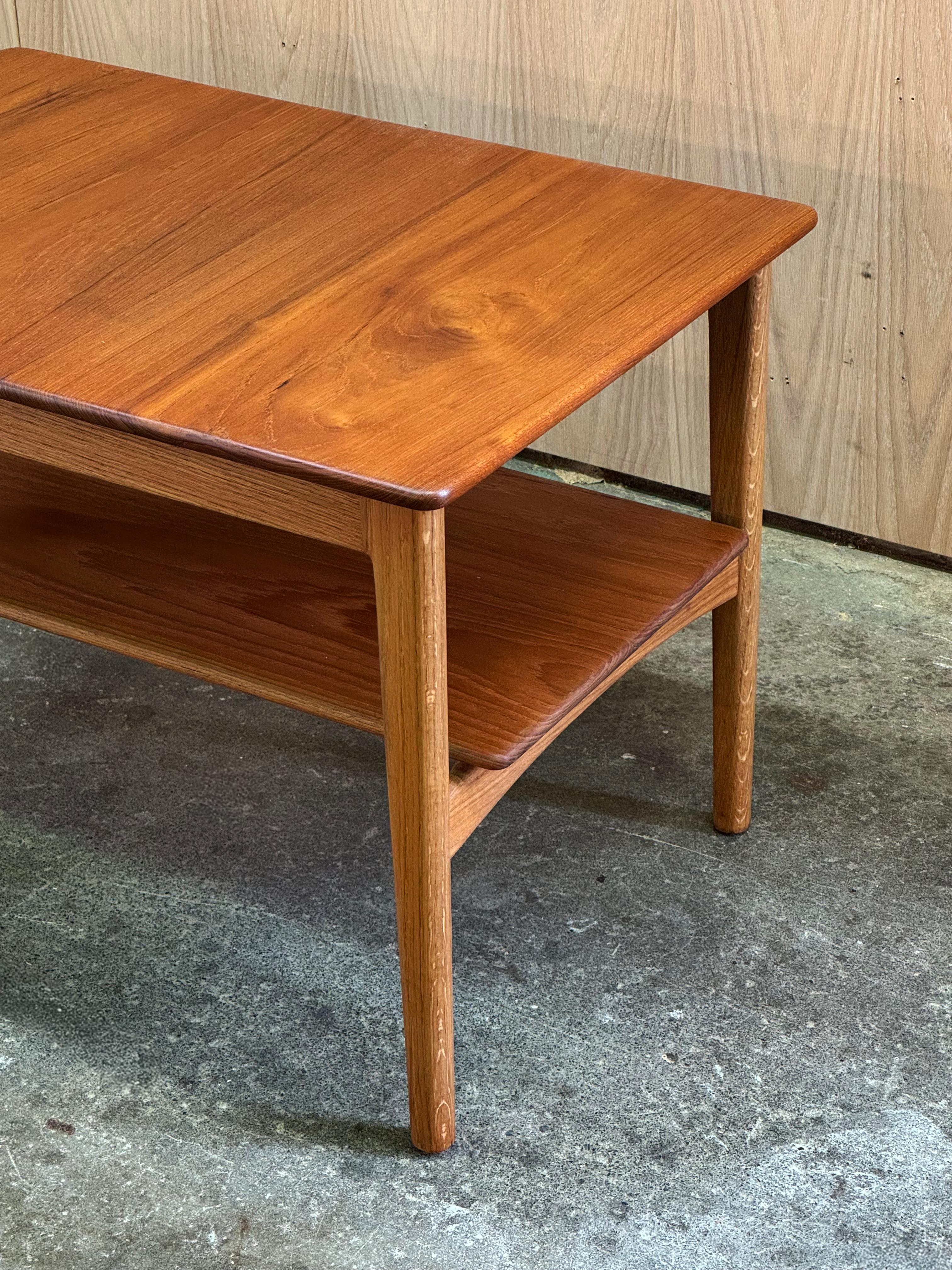 1960s JH566A Side Table by Hans J. Wegner for Johannes Hansen in