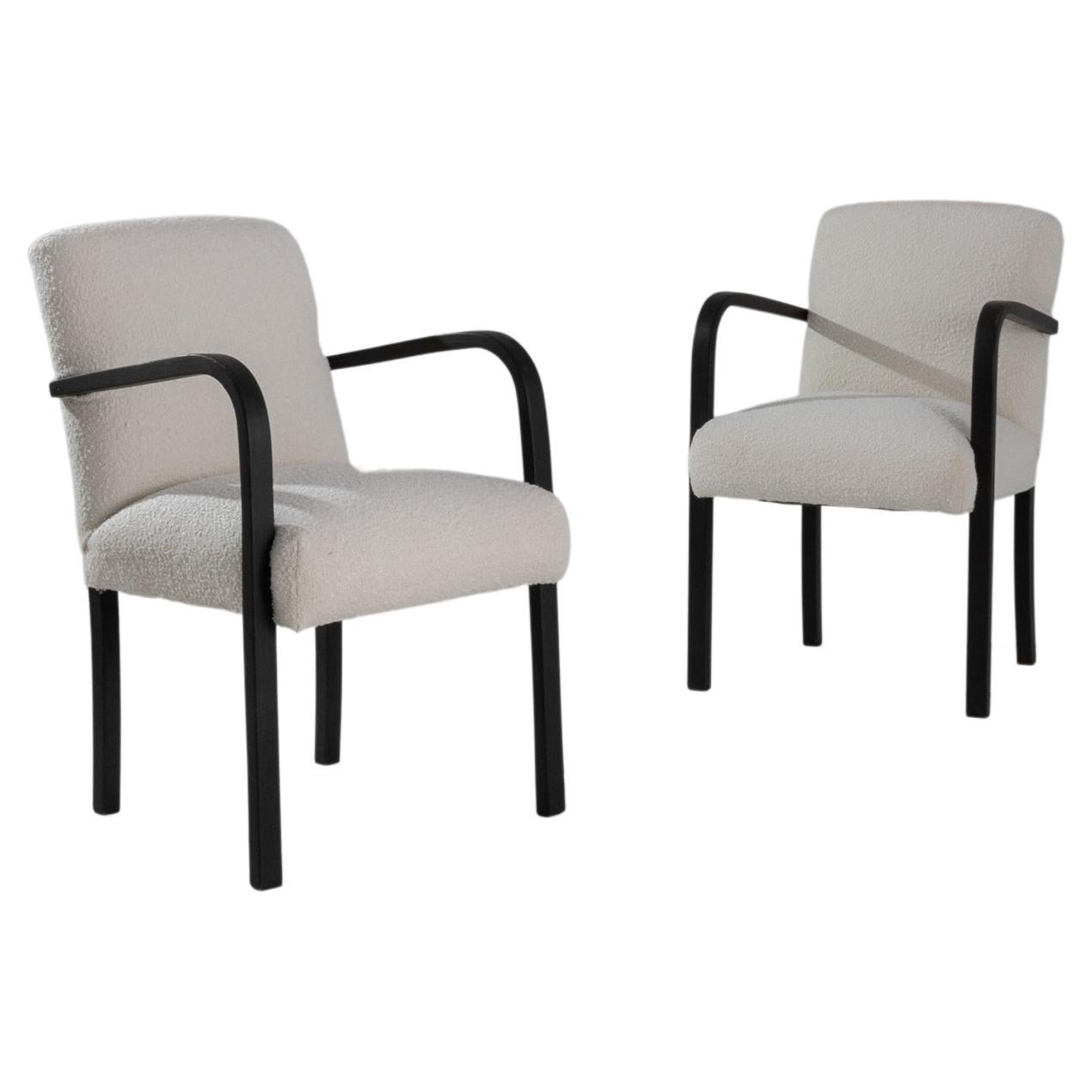 1960s Jindrich Halabala Bentwood Accent Chairs, a Pair