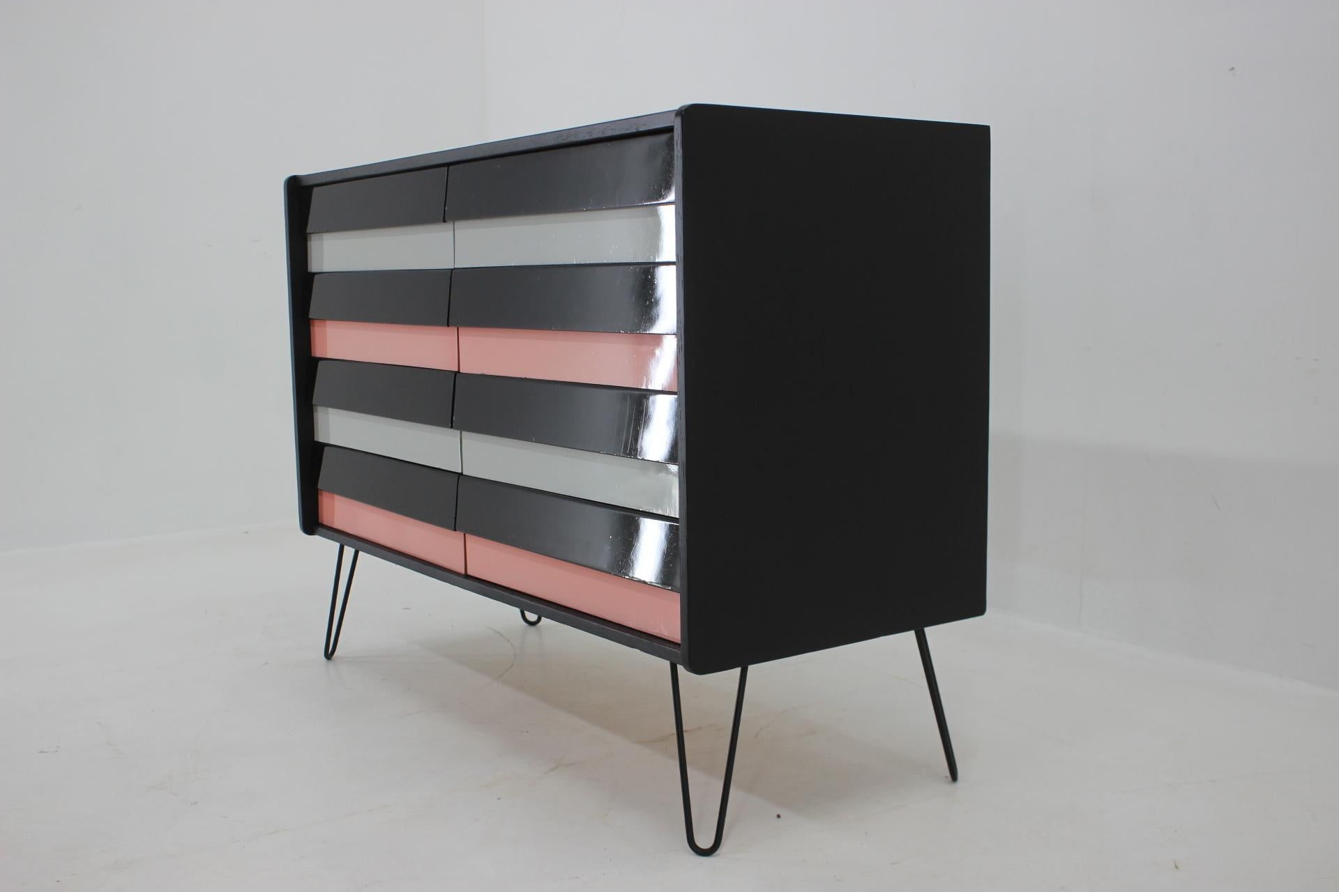 1960s Jiri Jiroutek Upcycled Chest of Drawers, Czechoslovakia In Good Condition In Praha, CZ