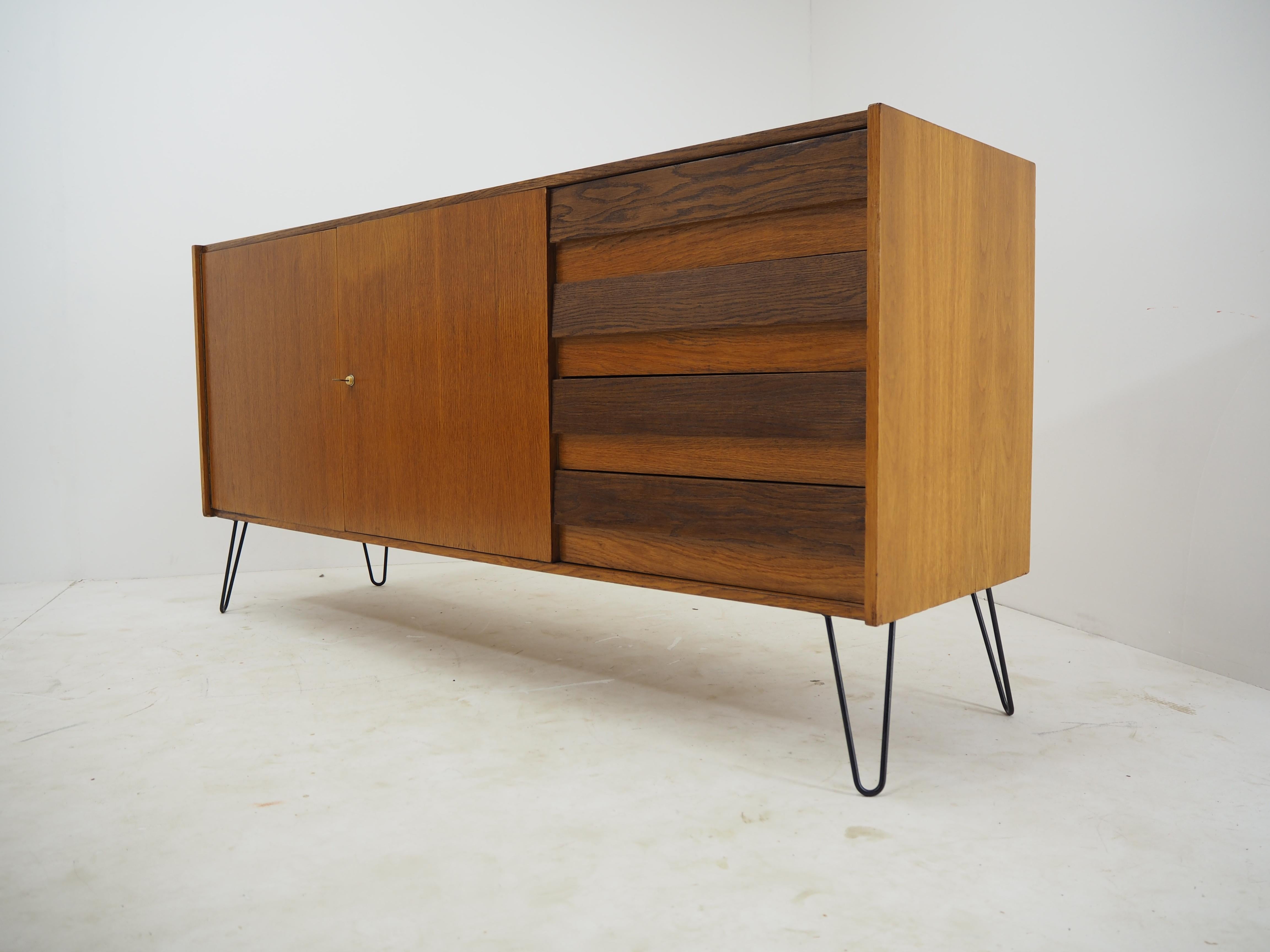 1960s Jiri Jiroutek Upcycled Sideboard, Czechoslovakia For Sale 9