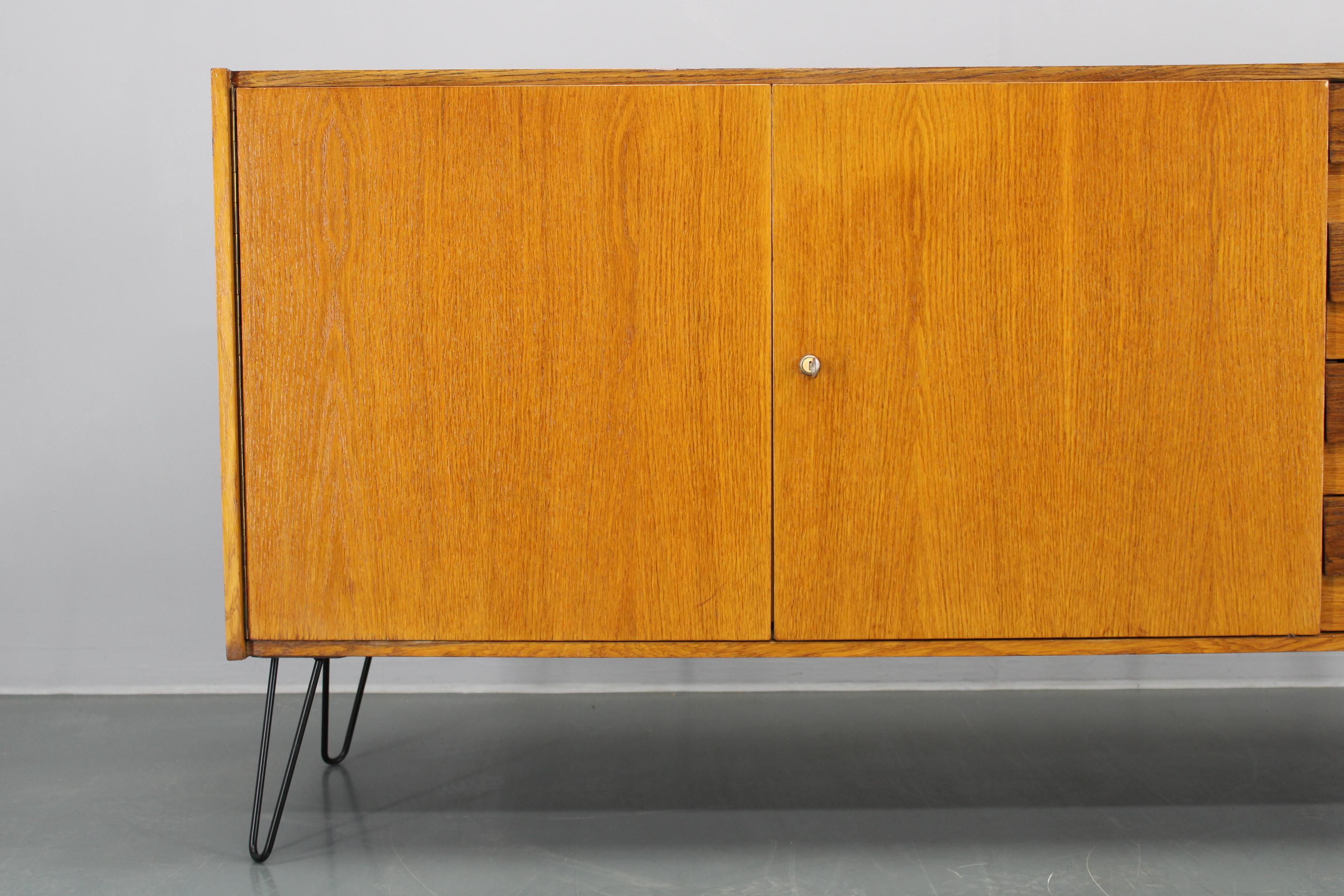 Mid-20th Century 1960s Jiri Jiroutek Upcycled Sideboard, Czechoslovakia For Sale