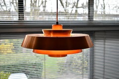 1960s Jo Hammerborg Copper Nova Pendant Lamp For Fog & Mørup, Denmark