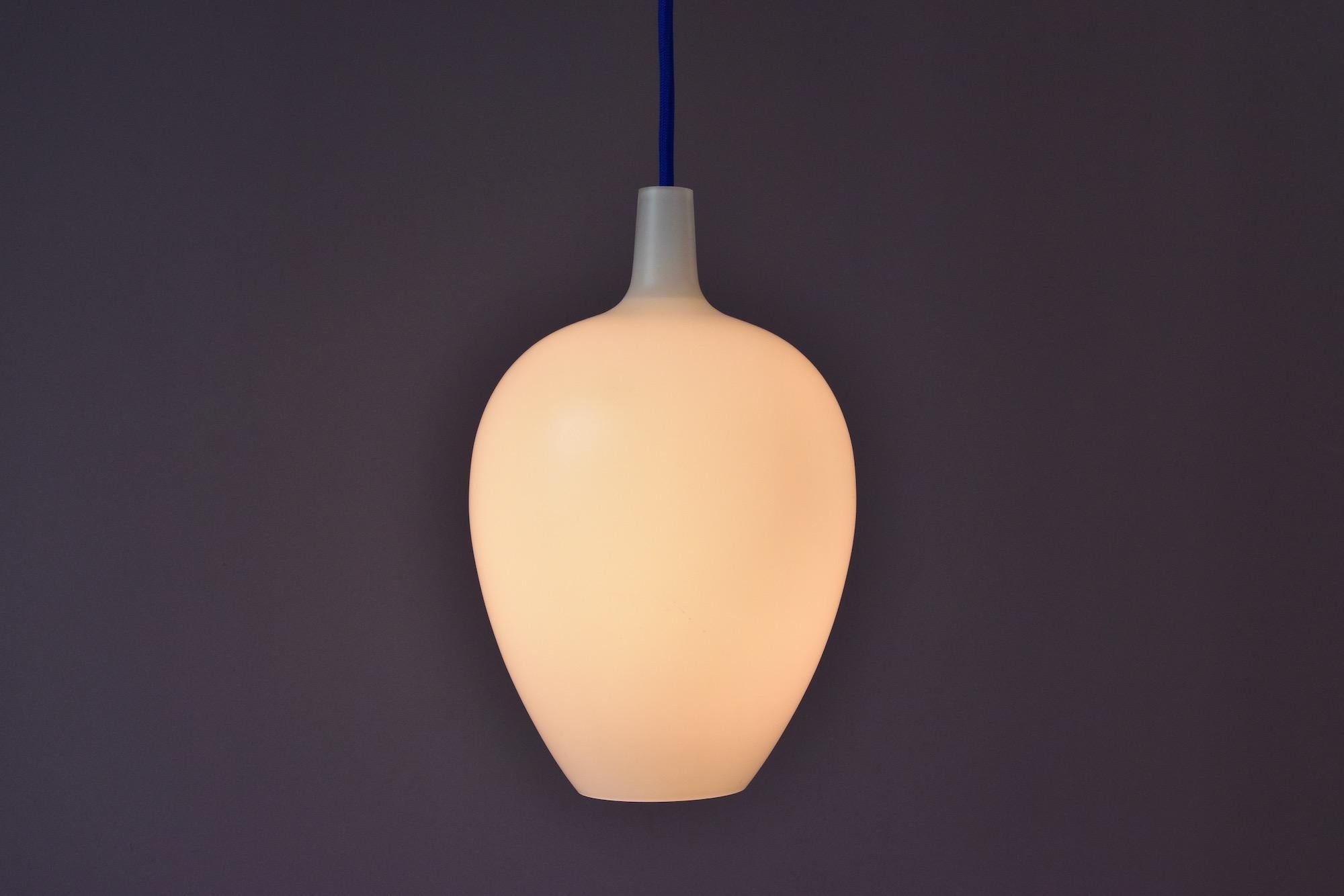 Glass 1960s Jo Hammerborg Signed Pompei Pendant Lamp for Fog & Morup and Holmegaard For Sale