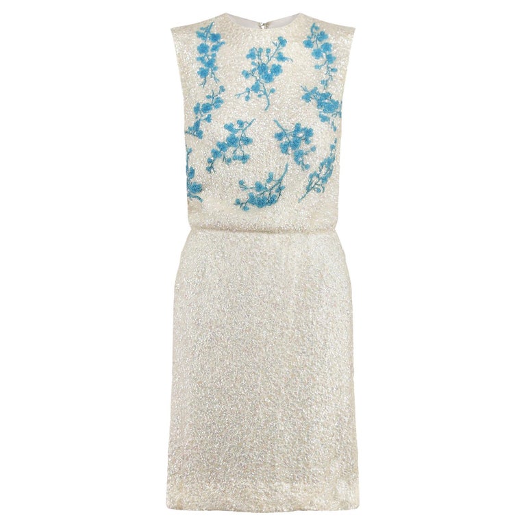 white christmas dresses Reine Cream Sequin Sheath Dress main image 0