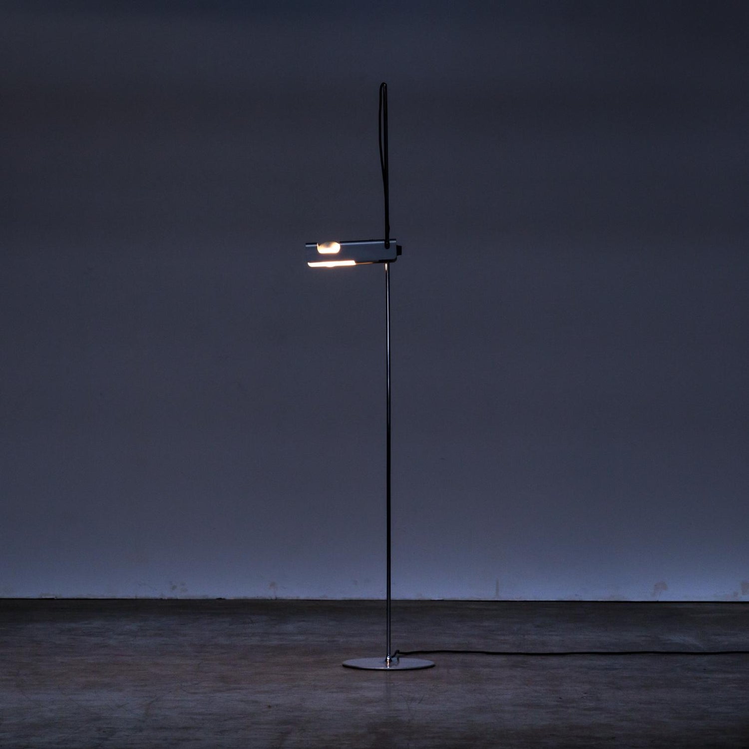 1960s Joe Colombo Spider Grey Floor Lamp For O Luce Bei