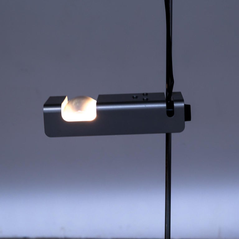 1960s Joe Colombo Spider Grey Floor Lamp For O Luce Bei