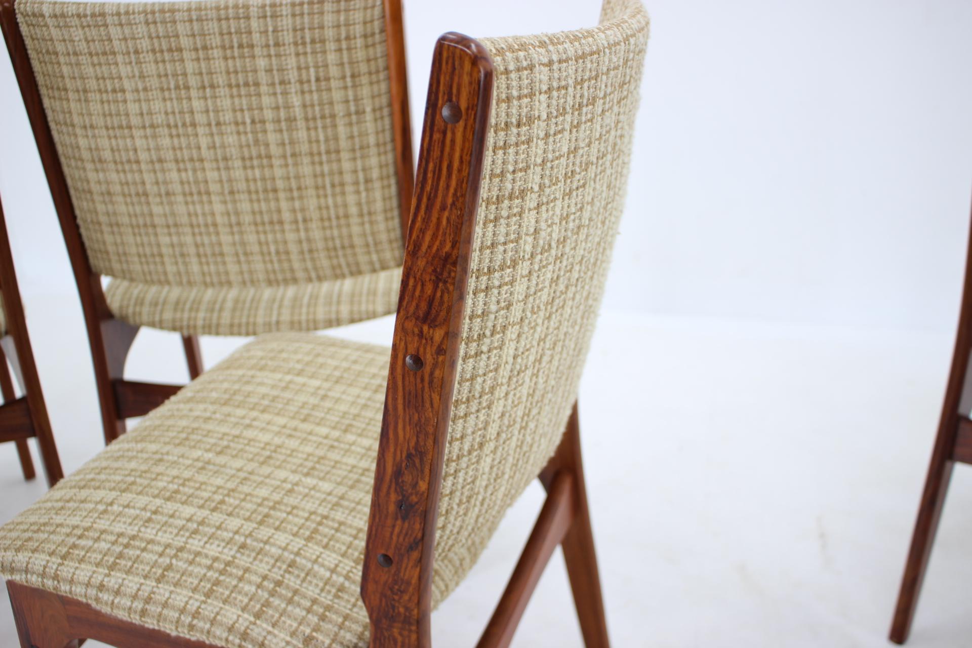 Upholstery 1960s Johannes Andersen Dining Chairs, Set of 6, Denmark For Sale