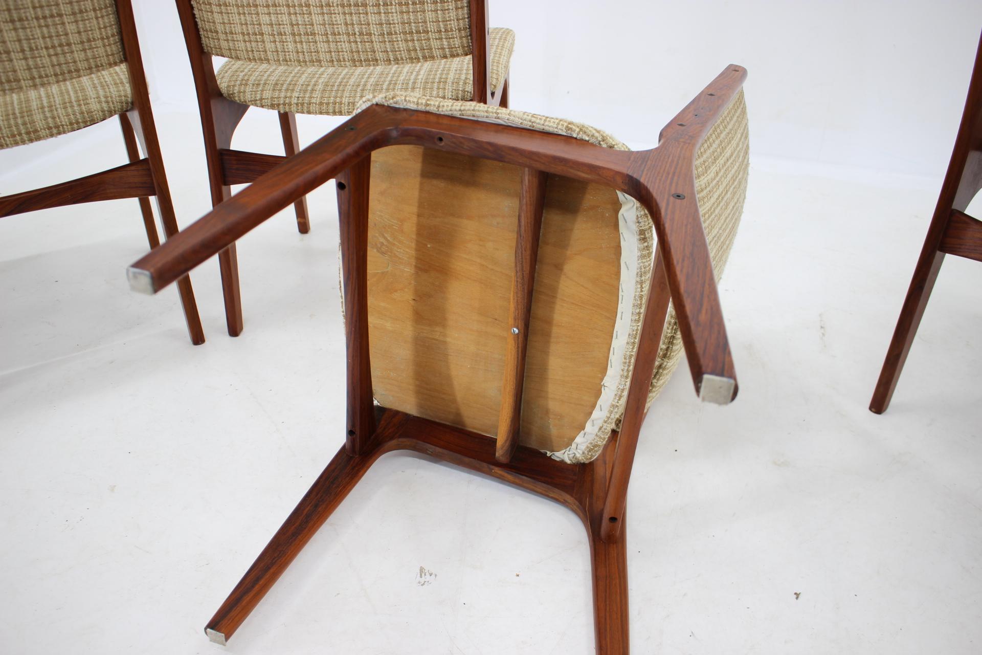 1960s Johannes Andersen Dining Chairs, Set of 6, Denmark For Sale 1