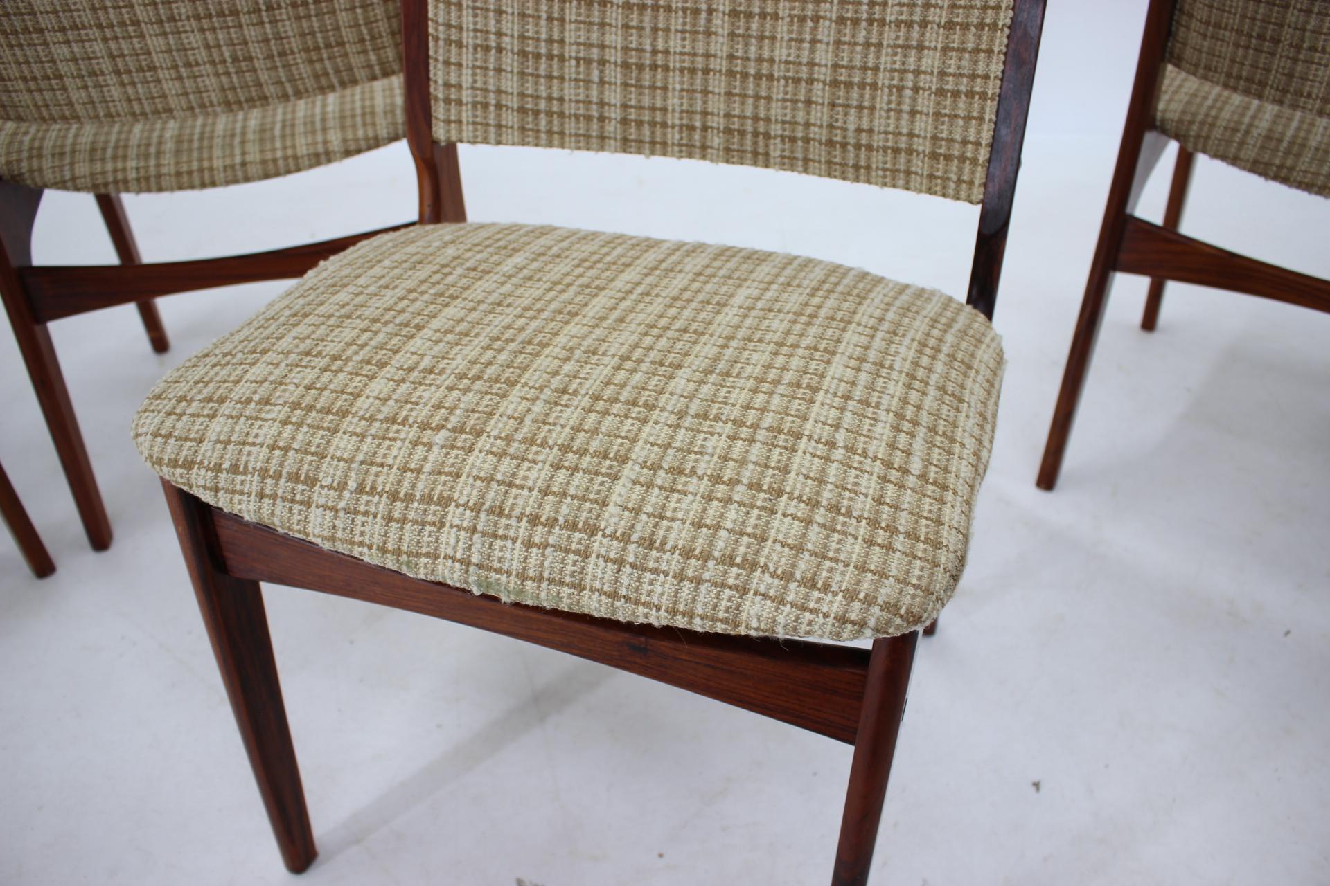 1960s Johannes Andersen Dining Chairs, Set of 6, Denmark For Sale 2