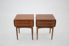 1960s Johannes Andersen Pair of Rare Bedside Tables