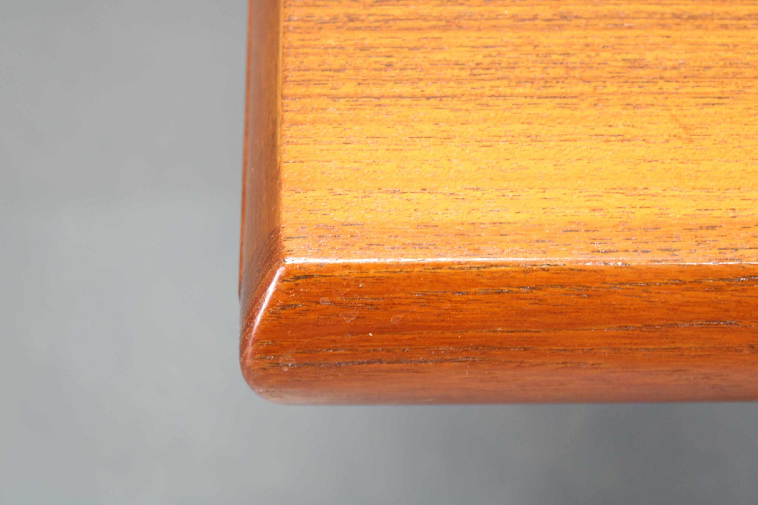 1960s Johannes Andersen Restored Teak Coffee Table for CFC Silkeborg, Denmark For Sale 4