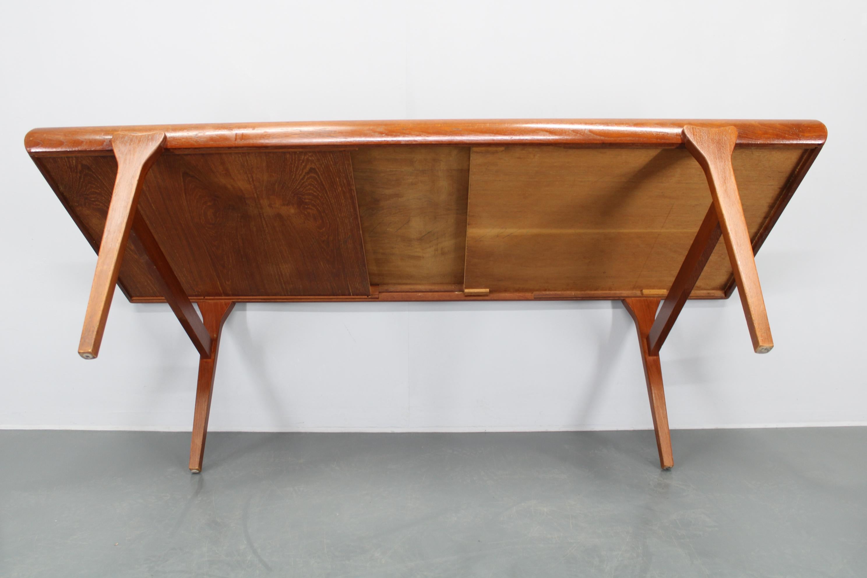 1960s Johannes Andersen Restored Teak Coffee Table for CFC Silkeborg, Denmark For Sale 10