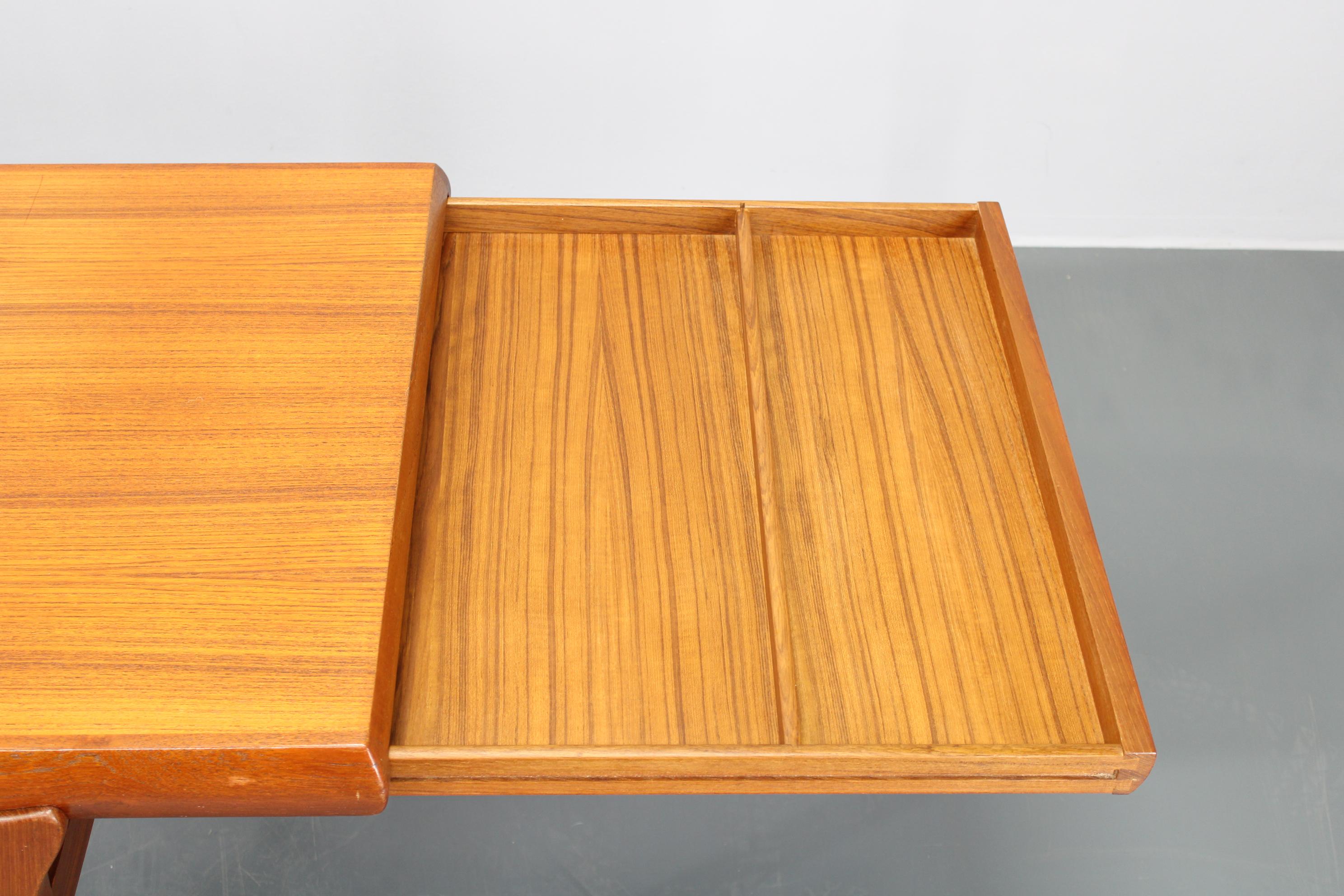 1960s Johannes Andersen Restored Teak Coffee Table for CFC Silkeborg, Denmark For Sale 1