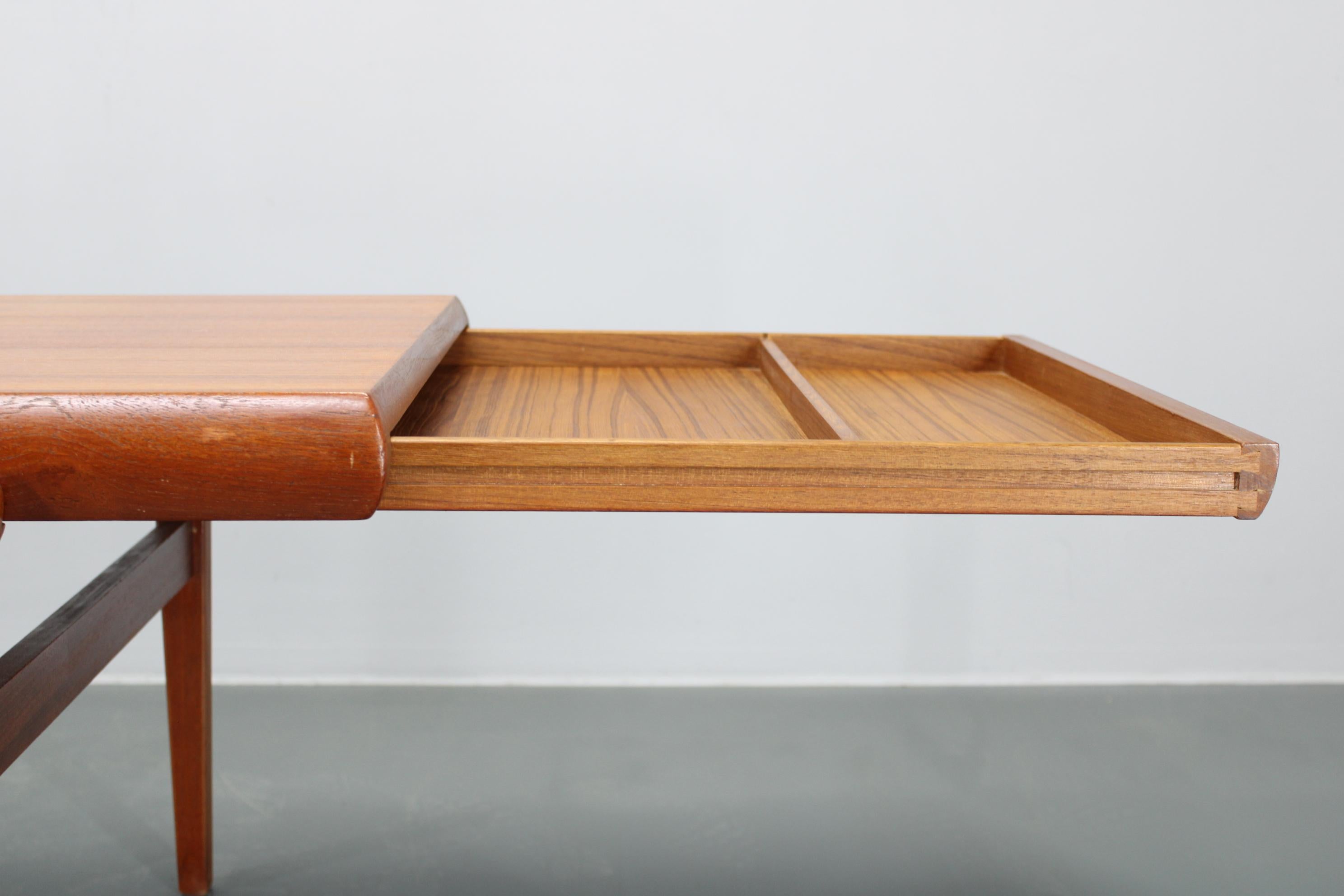 1960s Johannes Andersen Restored Teak Coffee Table for CFC Silkeborg, Denmark For Sale 2