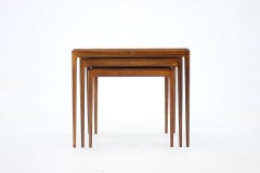 1960s Johannes Andersen Rosewood Nesting Tables for CFC Christensen of Silkeborg