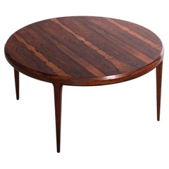 1960s Johannes Anderson Circular Rosewood Coffee Table For CFC Silkeborg 1960s Johannes Anderson Circular Rosewood Coffee Table For CFC Silkeborg
