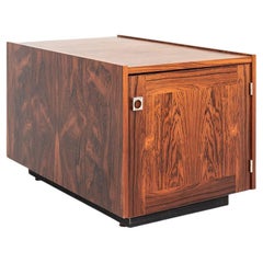 1960s Johannes Sorth Bornholm Danish End Table / Nightstand / Cabinet, Rosewood