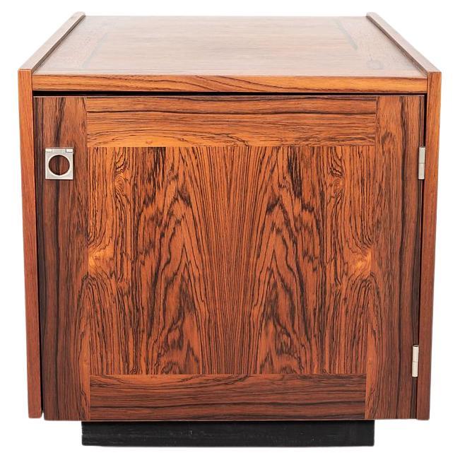 1960s Johannes Sorth Bornholm Danish End Table / Nightstand / Cabinet, Rosewood