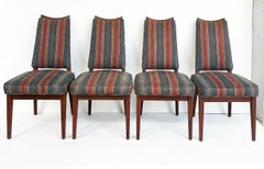 1960s John Keal Brown Saltman Dining Chairs, Set of Four