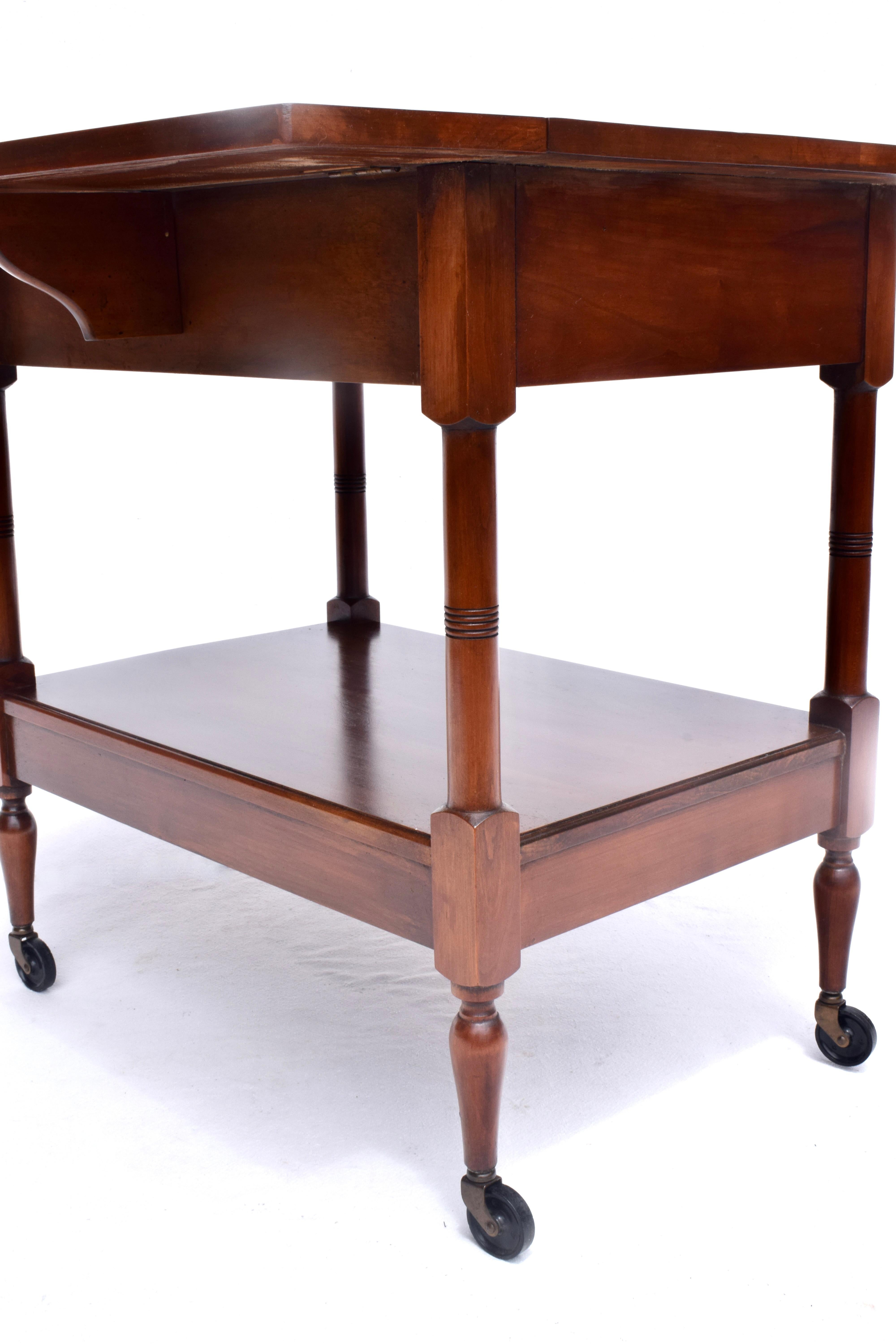 1960's John Stuart Bar Cart Tea Trolly on Casters For Sale 1
