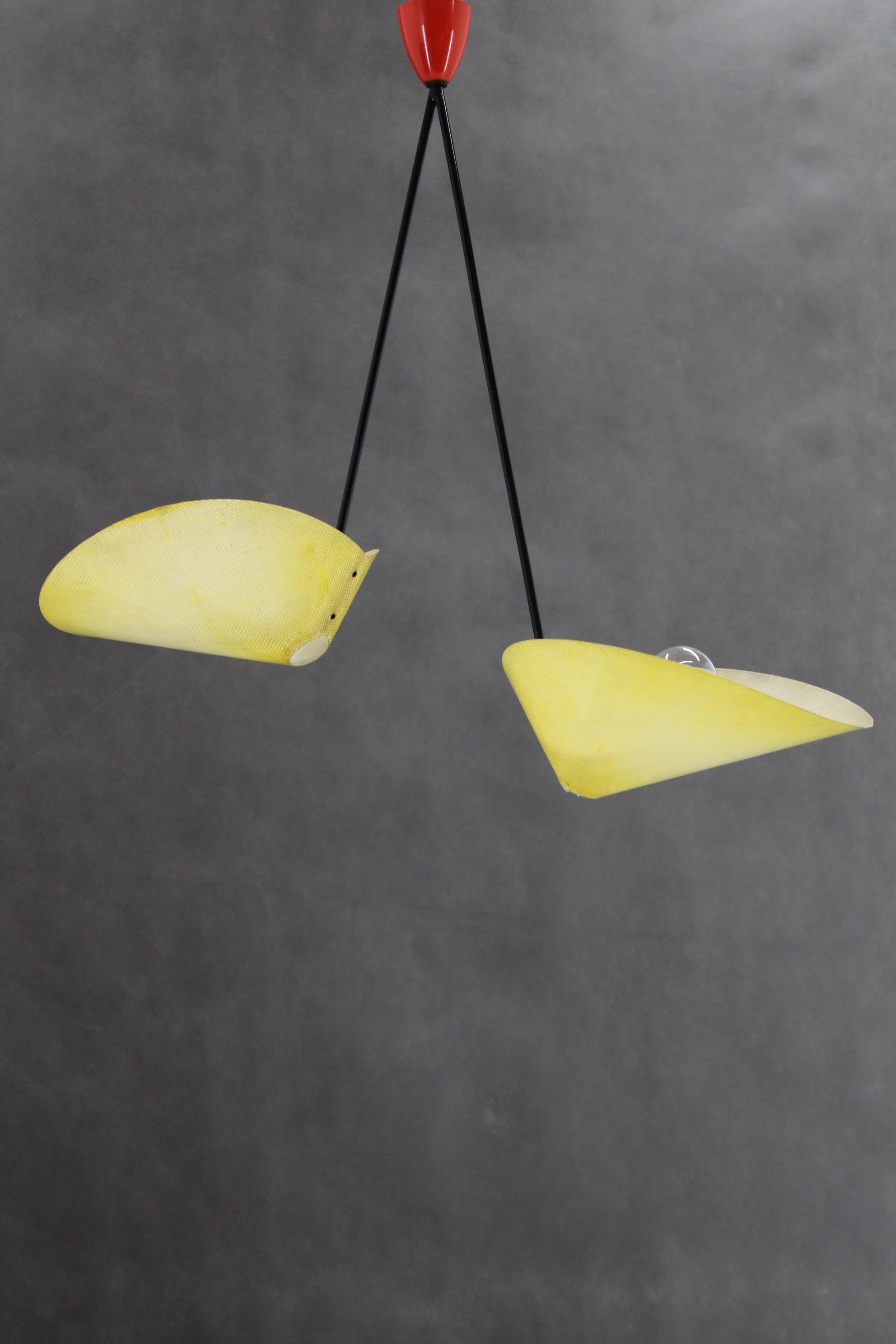 - ricablato
- 2 lampadine E26-E27
- Compatibile con il cablaggio degli Stati Uniti 
- buone condizioni originali con lievi segni d'uso