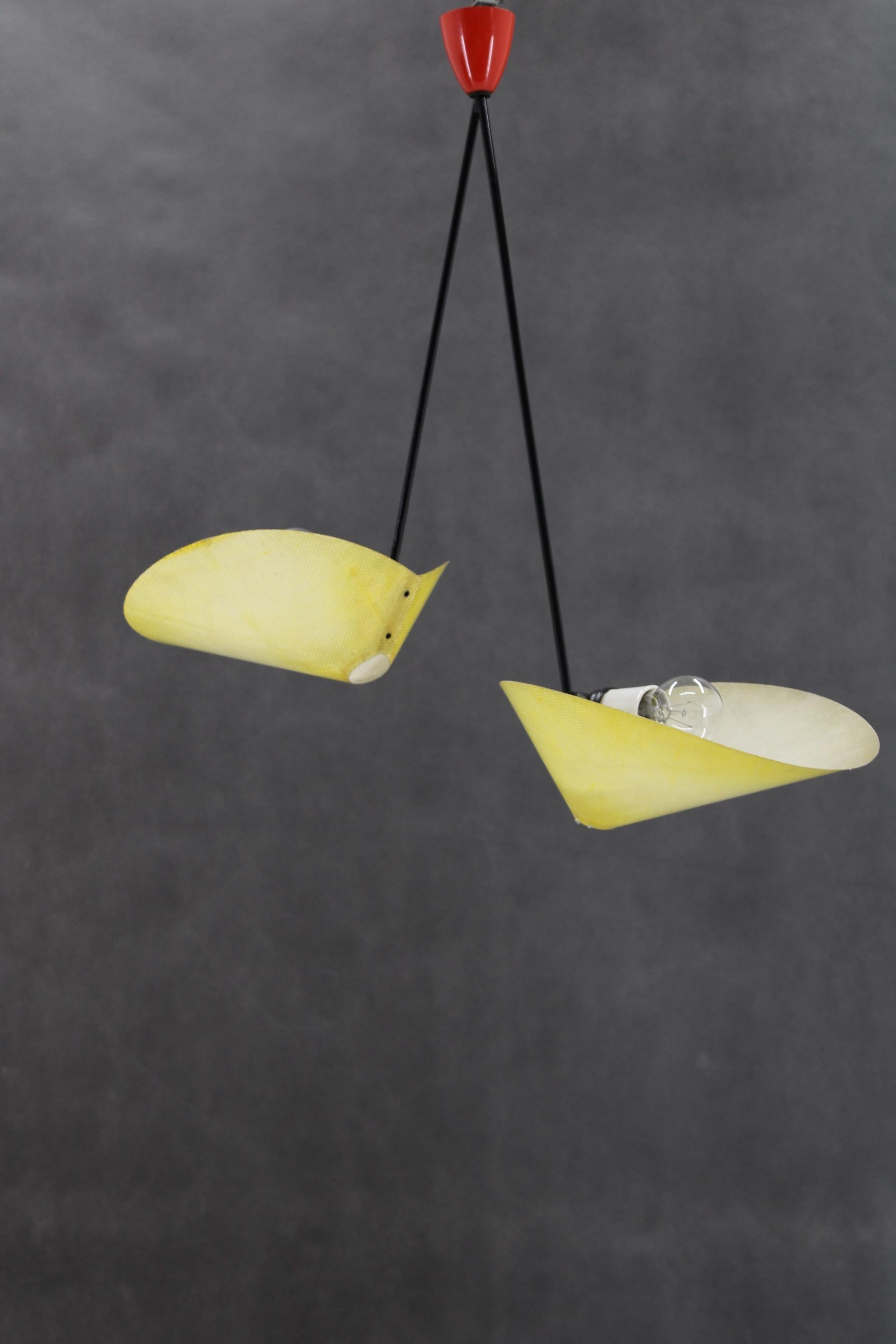 Mid-Century moderno Lampada a sospensione Josef Hurka del 1960, Cecoslovacchia in vendita