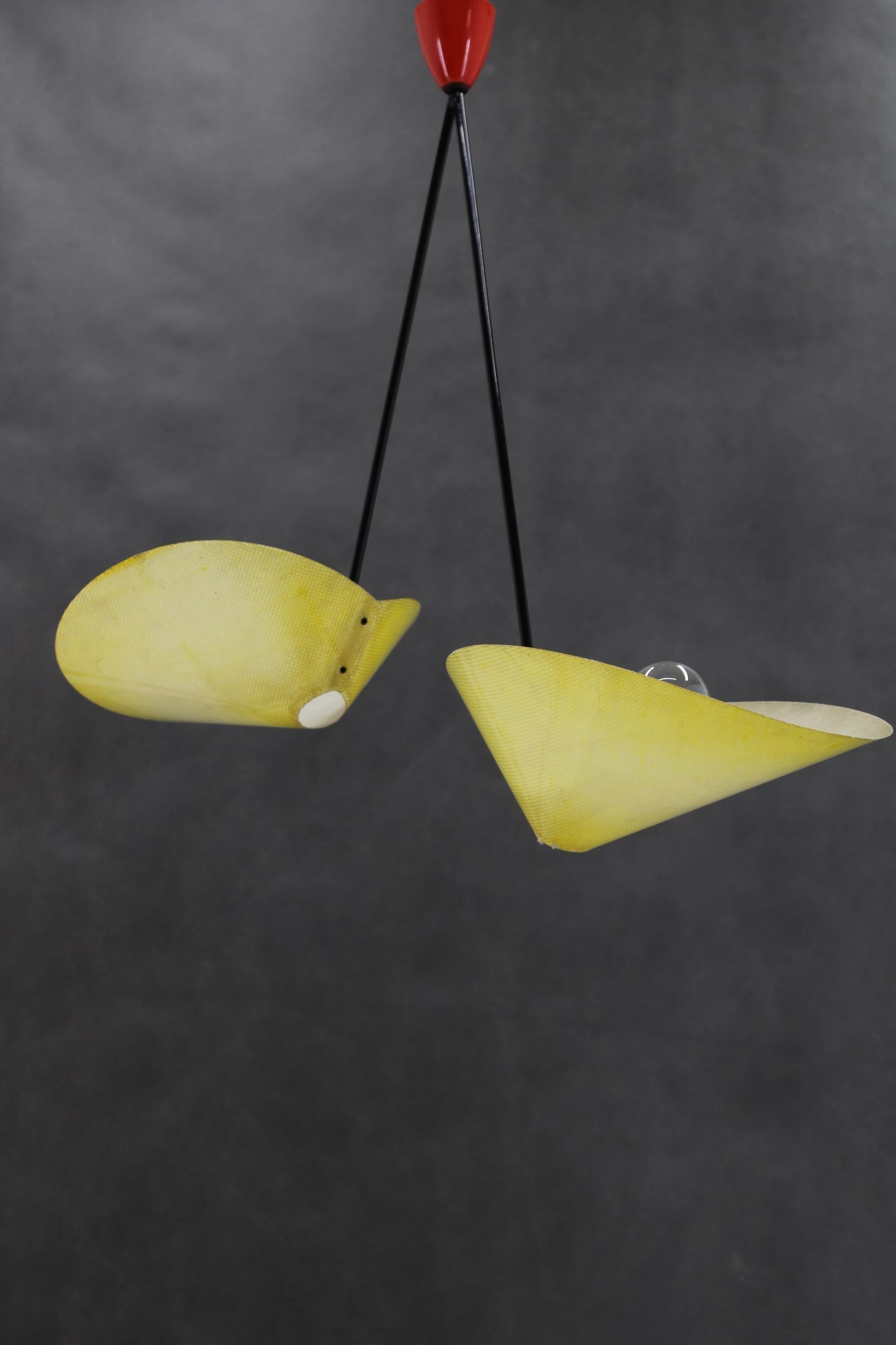 Lampada a sospensione Josef Hurka del 1960, Cecoslovacchia In condizioni buone in vendita a Praha, CZ
