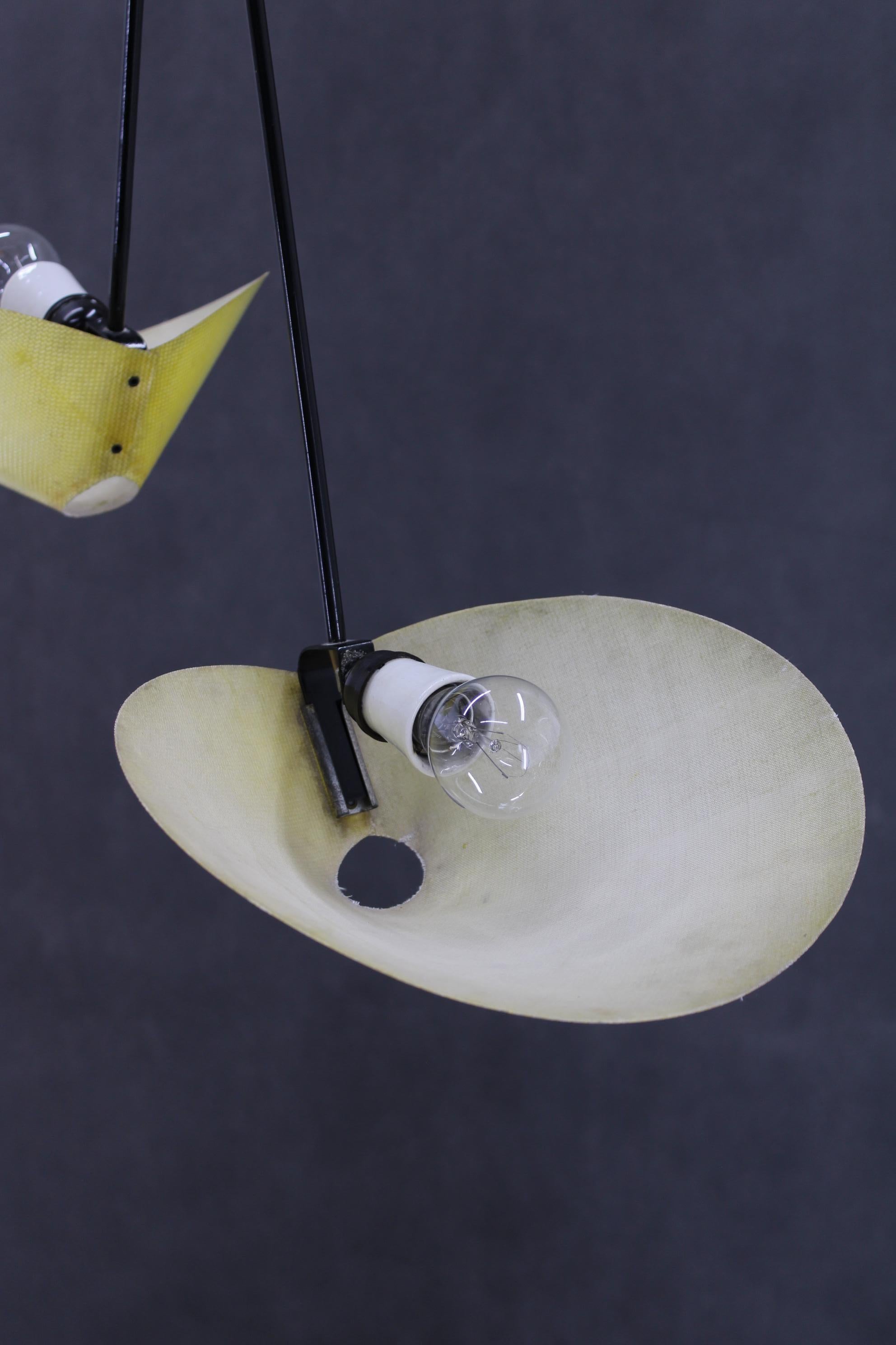 Plastica Lampada a sospensione Josef Hurka del 1960, Cecoslovacchia in vendita