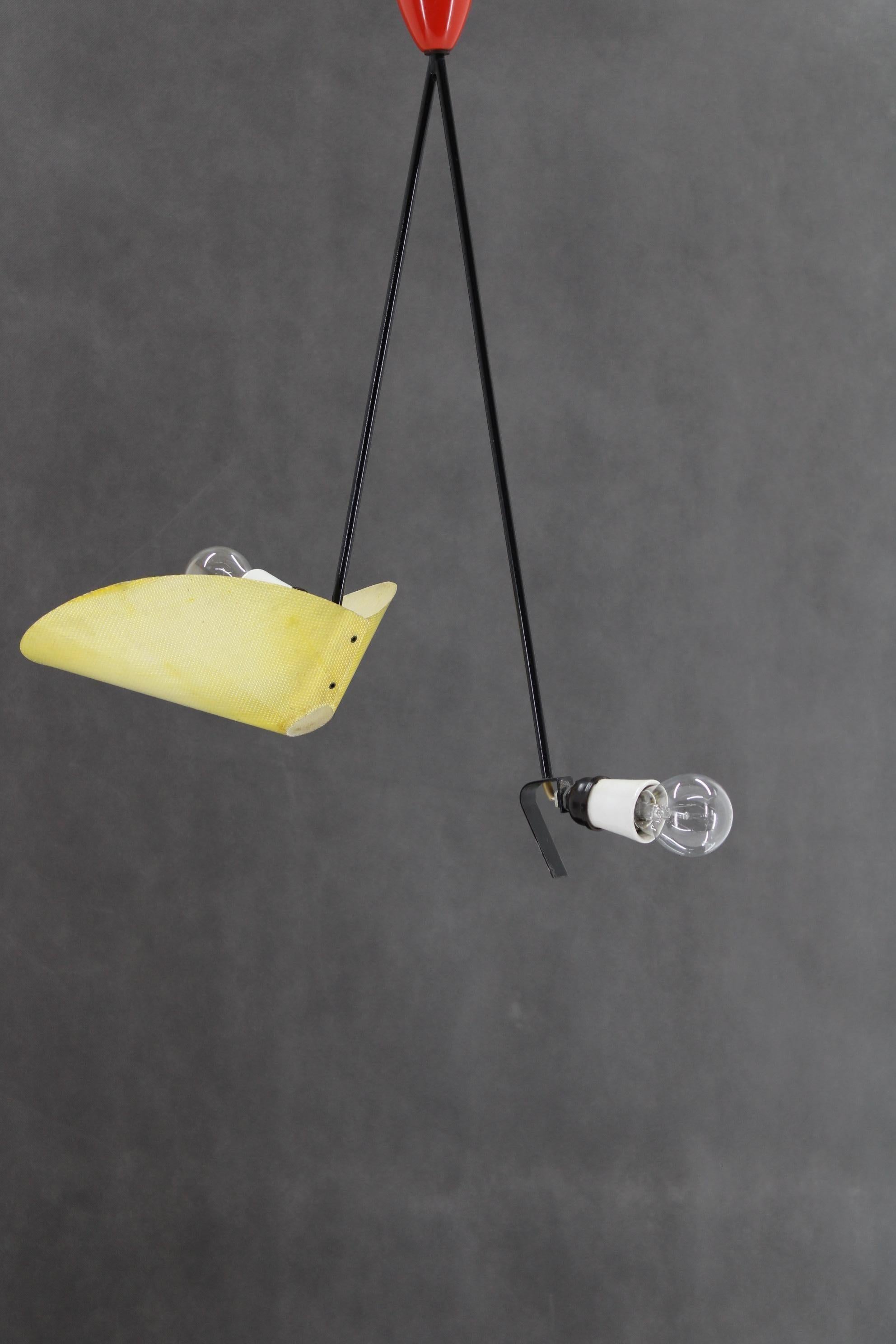 Lampada a sospensione Josef Hurka del 1960, Cecoslovacchia in vendita 1