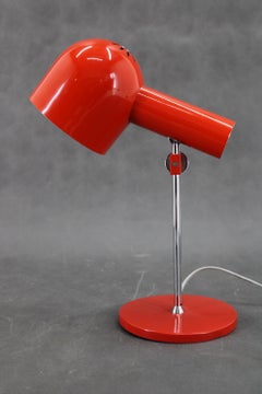 1960s Josef Hurka Red Desk Lamp for Napako , Czechoslovakia