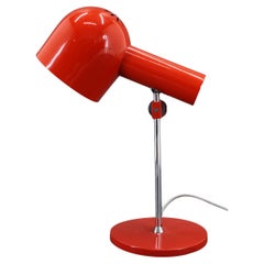 Lampada da tavolo rossa Josef Hurka degli anni '60 per Napako , Cecoslovacchia