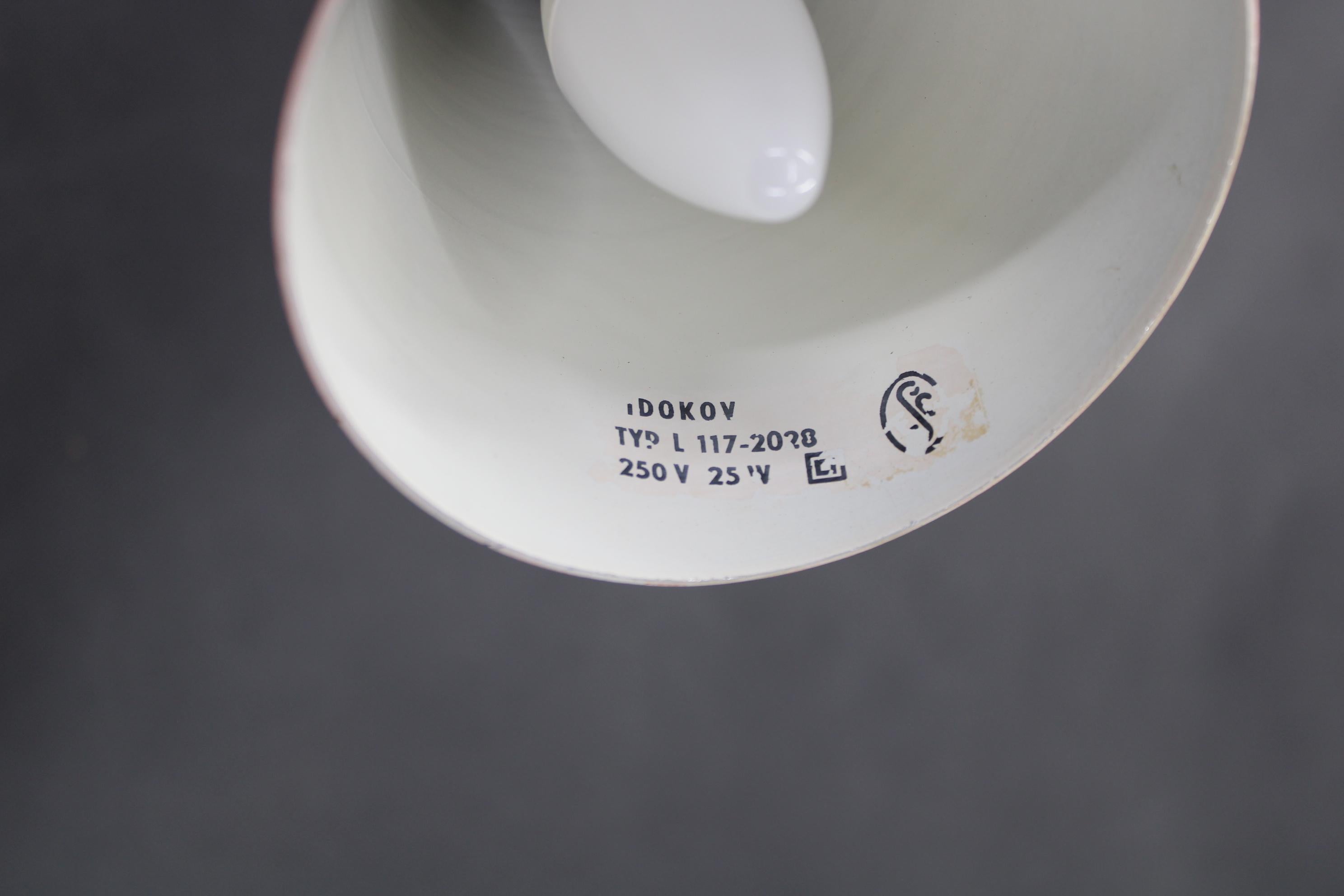1960s Josef Hurka Red Table Lamp for Lidokov , Czechoslovakia For Sale 7