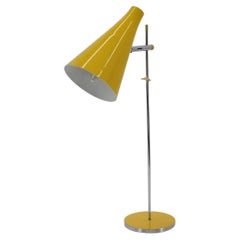 1960s Josef Hurka Yellow Desk Lamp, Czechoslovakia