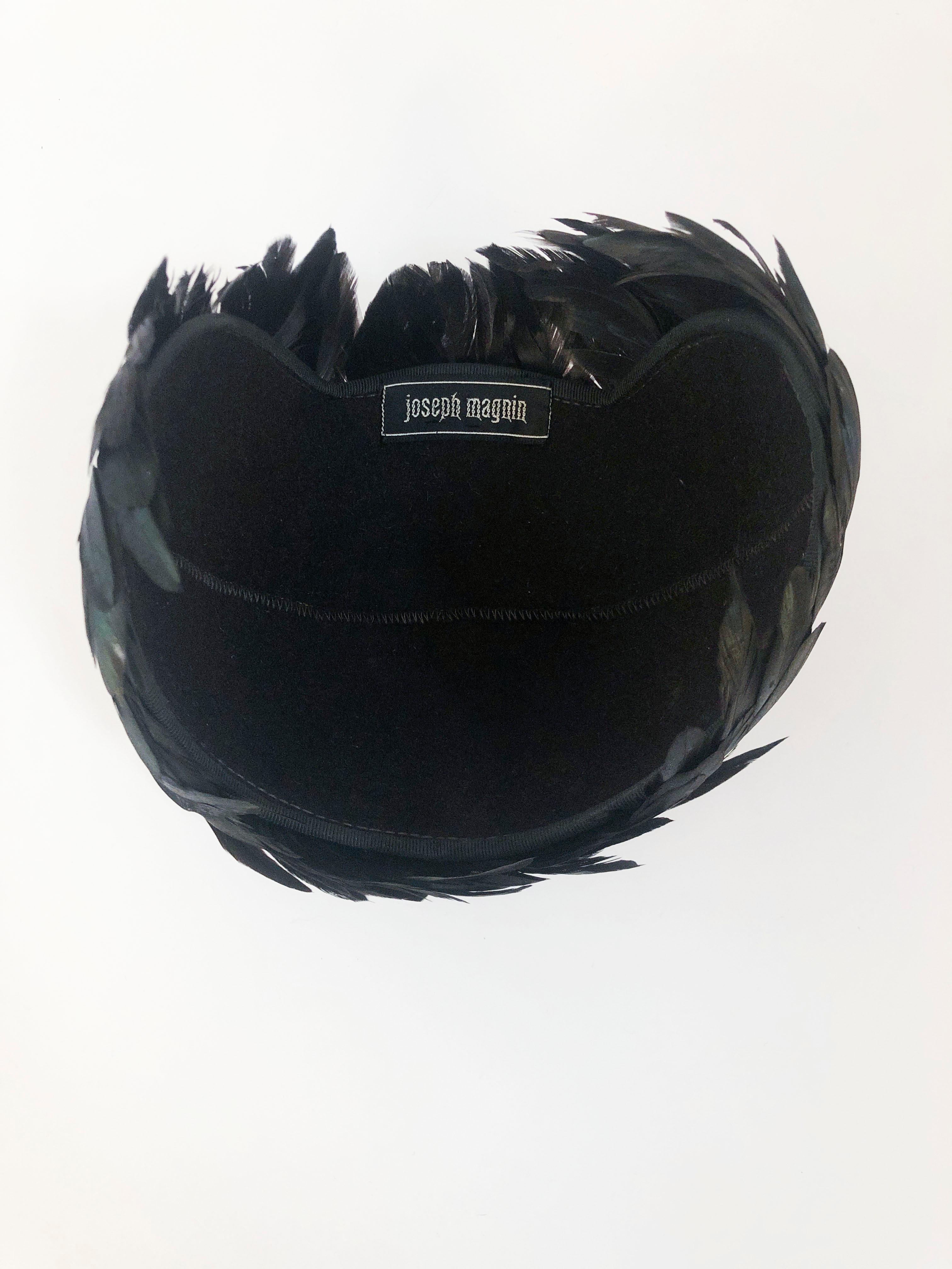 1960s Josesph Magnin Cock Feather Hat 1