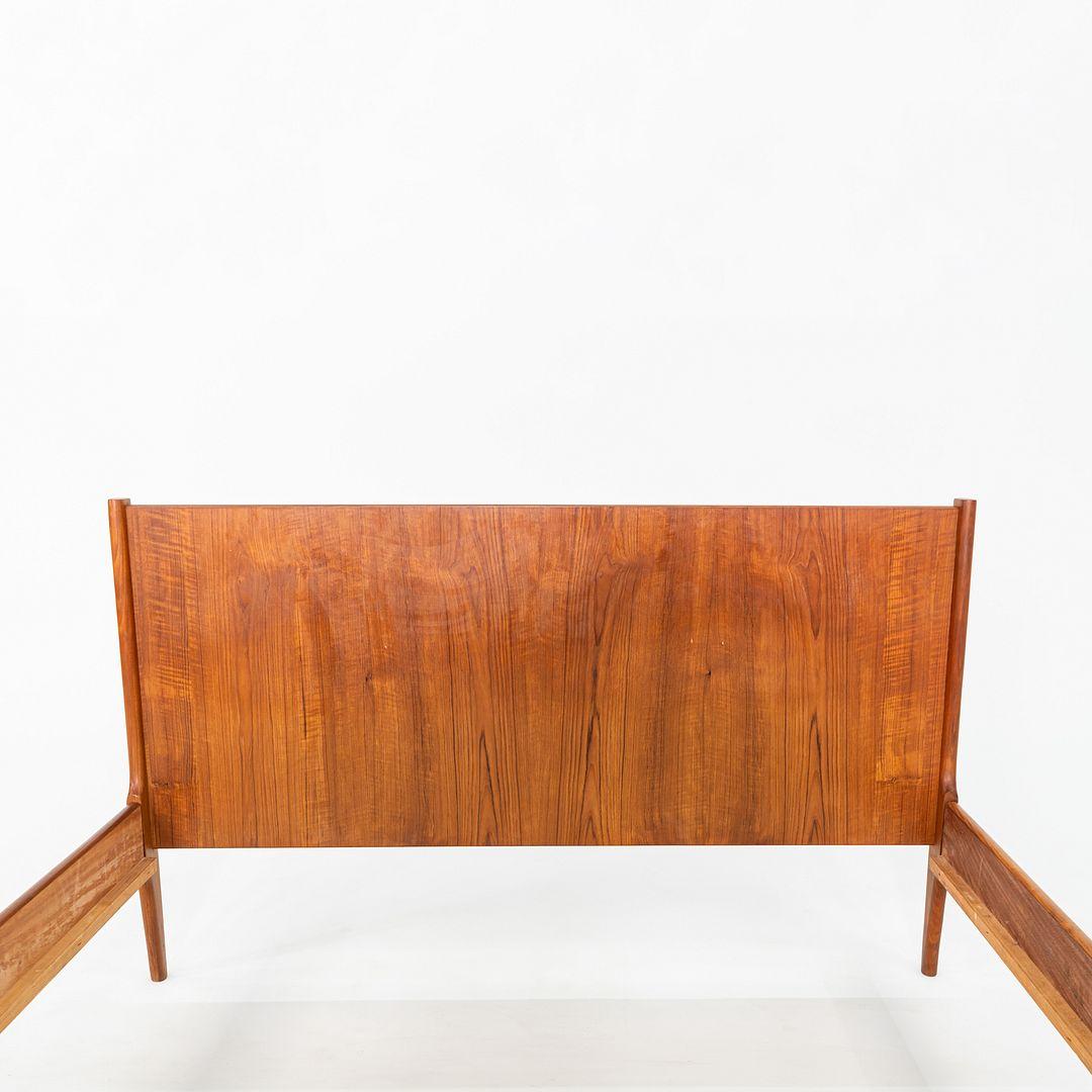 Letto completo in teak con testiera e pediera Kai Kristiansen per Dyrlund del 1960 in vendita 3