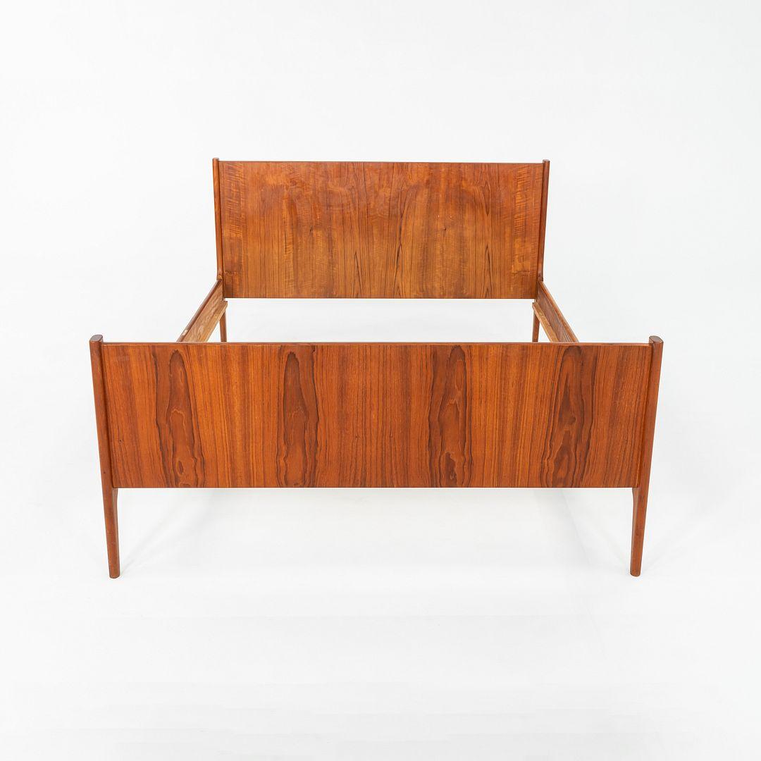 Letto completo in teak con testiera e pediera Kai Kristiansen per Dyrlund del 1960 in vendita 5