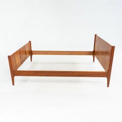 1960s Kai Kristiansen for Dyrlund Teak Full Size Bed with Headboard & Footboard
