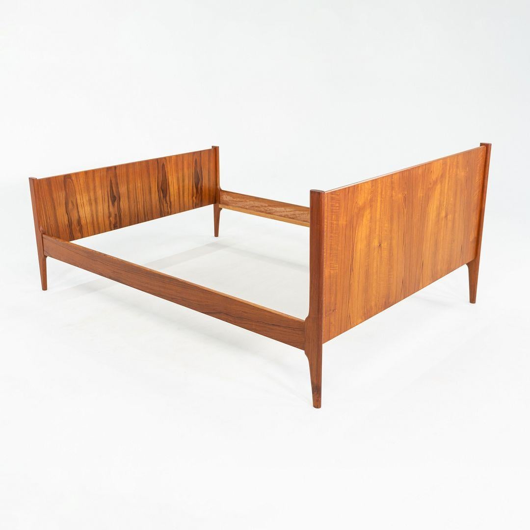 Moderno Letto completo in teak con testiera e pediera Kai Kristiansen per Dyrlund del 1960 in vendita
