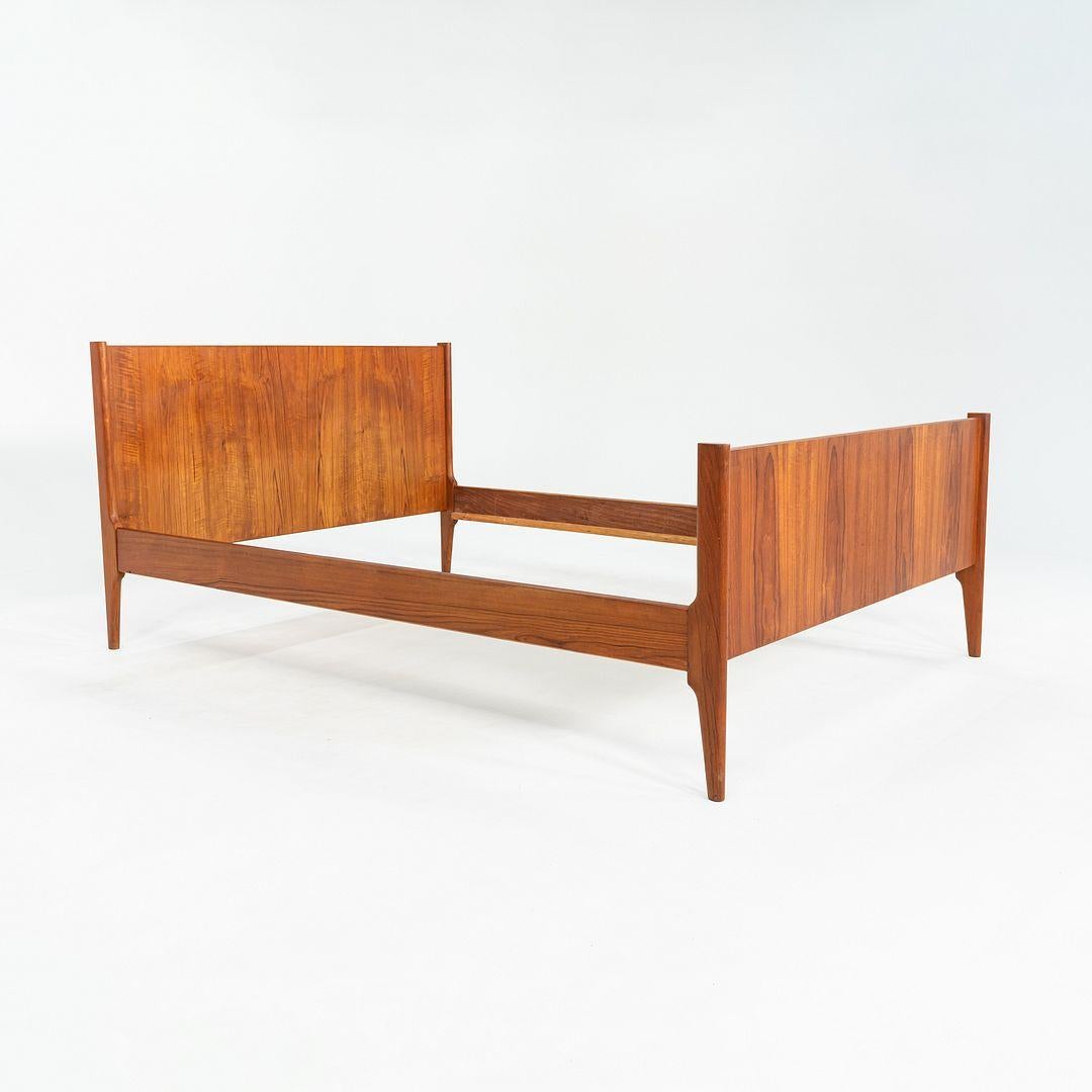 Teak Letto completo in teak con testiera e pediera Kai Kristiansen per Dyrlund del 1960 in vendita