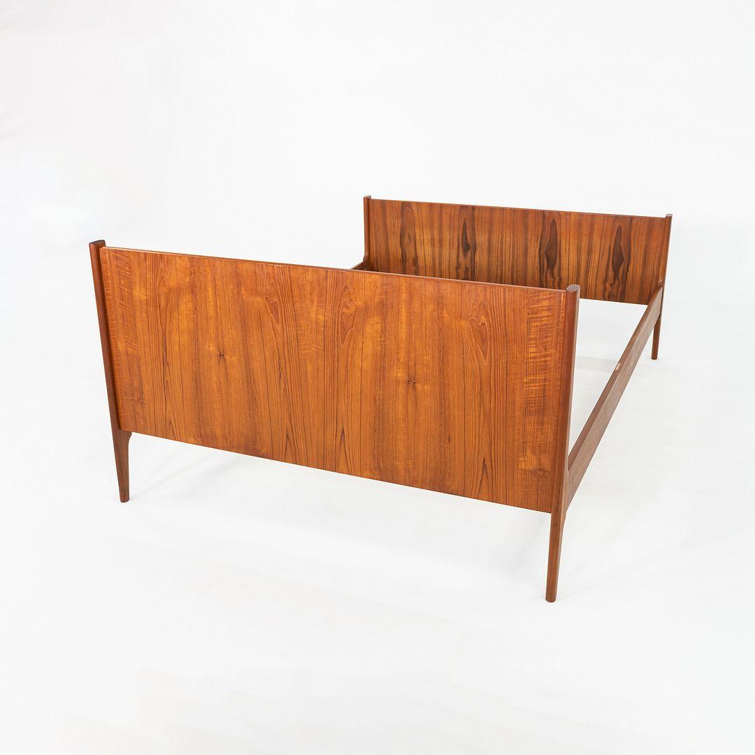 Letto completo in teak con testiera e pediera Kai Kristiansen per Dyrlund del 1960 in vendita 2