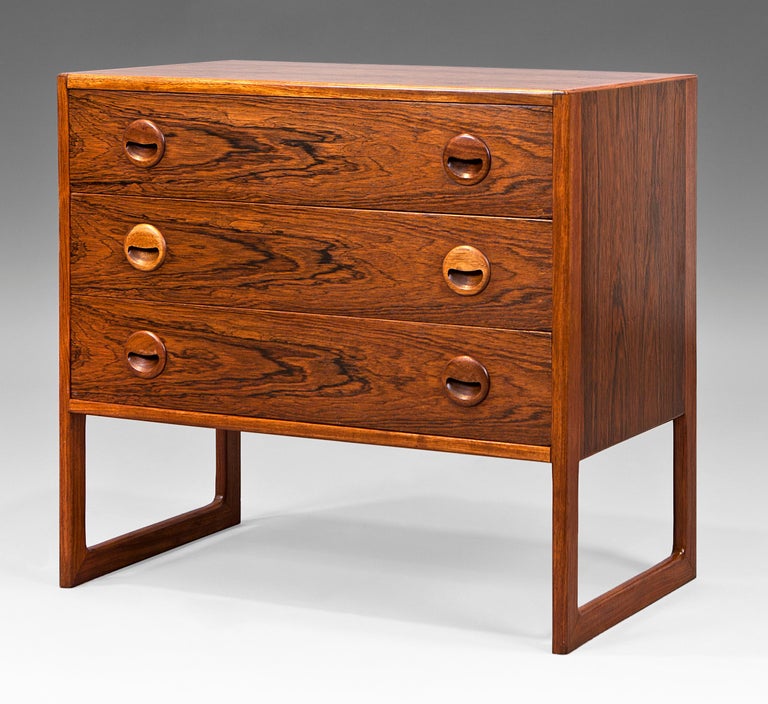 Mid-Century Modern 1960s Kai Kristiansen Rio Rosewood Chest of Drawers For Sale