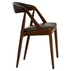 Retro 1960s Kai Kristiansen Rosewood & Leather Desk Side Chair Model 31