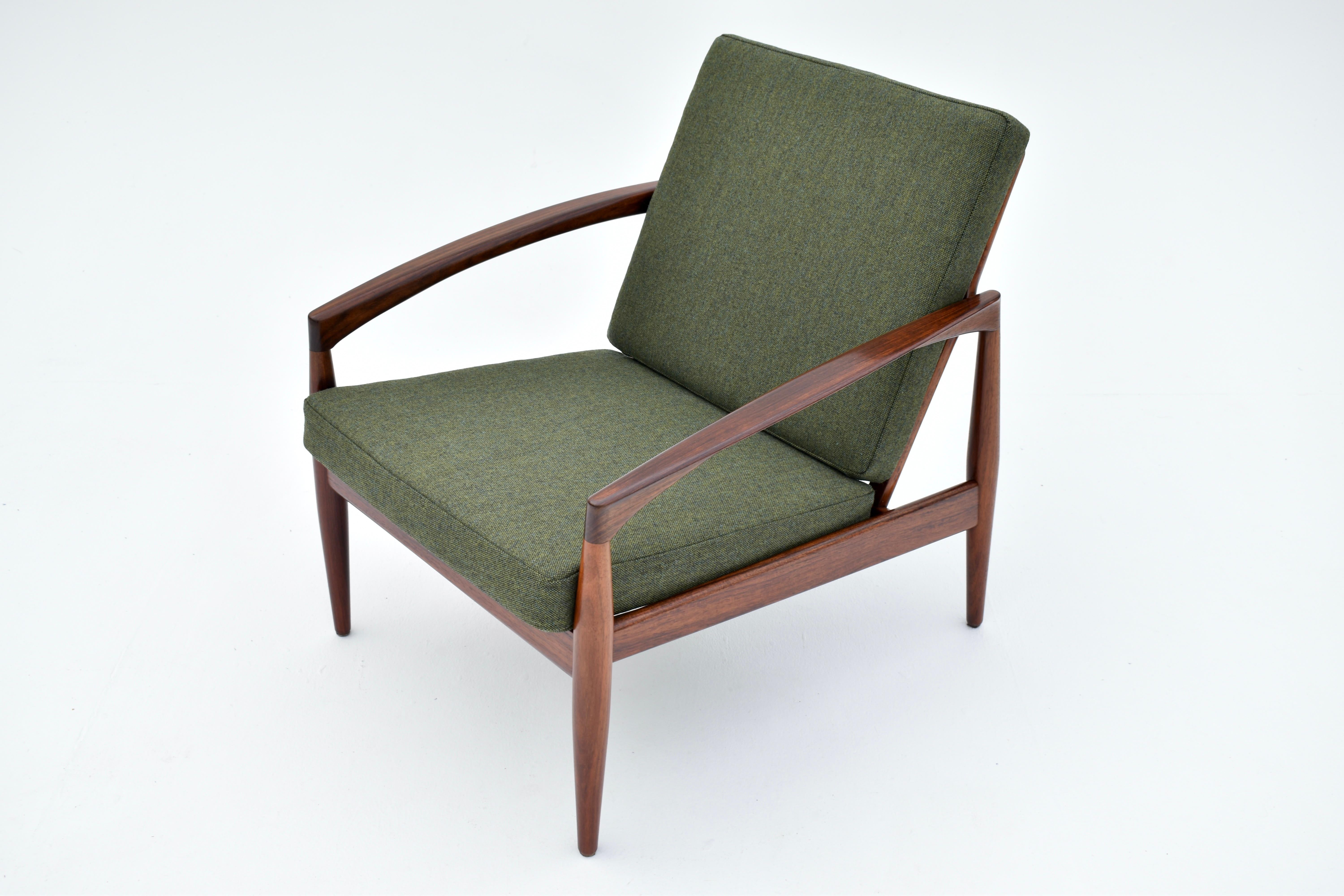 Danish 1960s Kai Kristiansen Rosewood Paperknife Chair For Magnus Olesen, Denmark