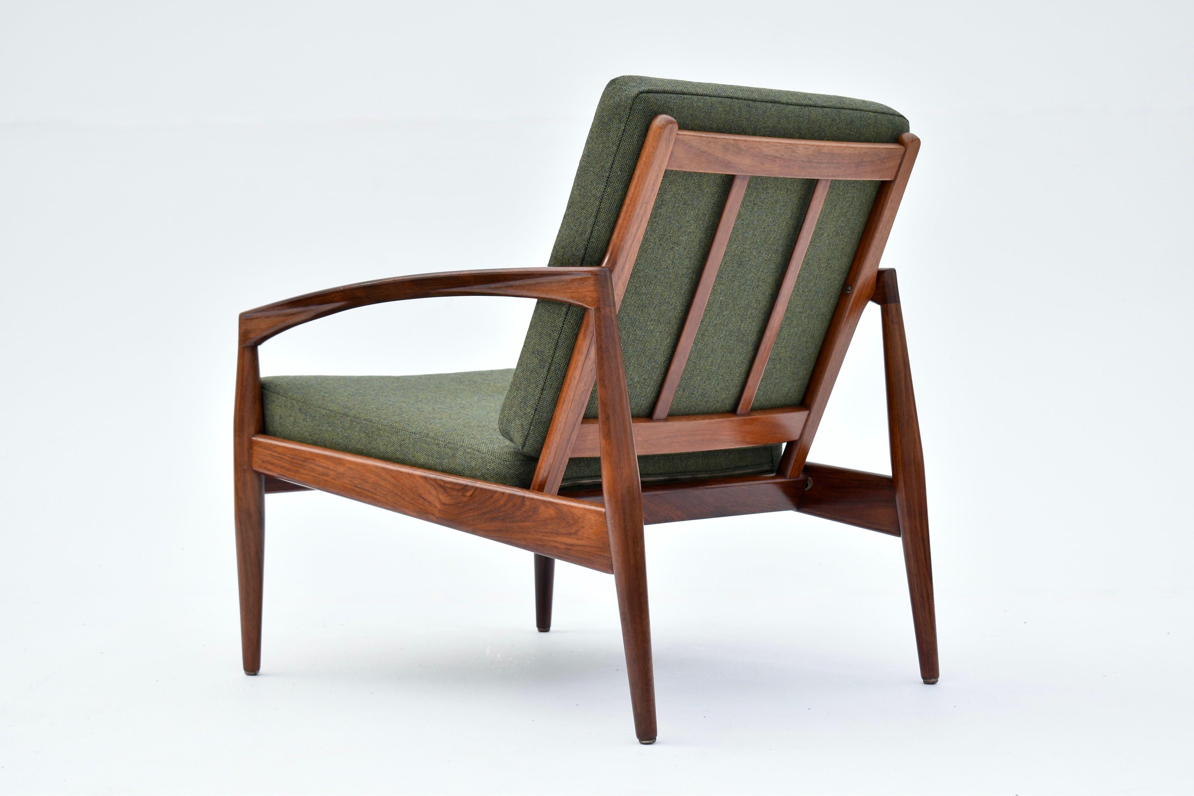 1960s Kai Kristiansen Rosewood Paperknife Chair For Magnus Olesen, Denmark In Good Condition In Shepperton, Surrey